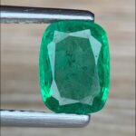 1.21 Carat Cushion Rectangle Emerald – Faceted Gemstone
