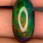 Beautiful 8.51 CT Black Ethiopian Opal Gemstone with Exceptional Presence