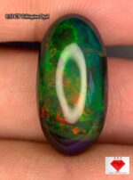 Beautiful 8.51 CT Black Ethiopian Opal Gemstone with Exceptional Presence