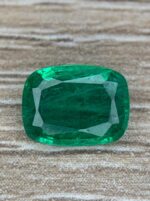 1.21 Carat Cushion Rectangle Emerald – Faceted Gemstone - Image 3