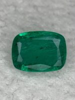 1.21 Carat Cushion Rectangle Emerald – Faceted Gemstone - Image 13