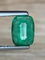 1.21 Carat Cushion Rectangle Emerald – Faceted Gemstone - Image 6
