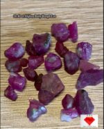 38.40 ct Afghan Ruby Rough Lot – Red Crystals with Natural Beauty & Form