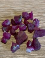38.40 ct Afghan Ruby Rough Lot – Red Crystals with Natural Beauty & Form - Image 3
