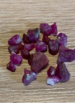 38.40 ct Afghan Ruby Rough Lot – Red Crystals with Natural Beauty & Form - Image 4