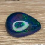 7.48 CT Black Ethiopian Opal  Elegant Cabochon Gemstone