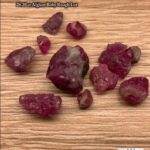 26.20ct Afghan Ruby Rough Lot – Red Crystals with Natural Beauty & Form