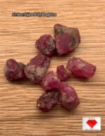 33.96ct Afghan Ruby Rough Lot – Red Crystals with Natural Beauty & Form