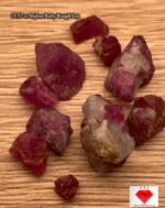 35.57ct Afghan Ruby Rough Lot – Red Crystals with Natural Beauty & Form