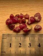 37.60 ct Afghan Ruby Rough Lot – Red Crystals with Natural Beauty & Form - Image 11