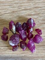 37.60 ct Afghan Ruby Rough Lot – Red Crystals with Natural Beauty & Form - Image 3