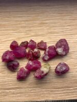 37.60 ct Afghan Ruby Rough Lot – Red Crystals with Natural Beauty & Form - Image 7