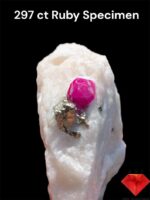 297 ct Pyrite Combined Ruby Specimen from Afghanistan