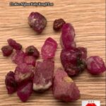 33.46ct Afghan Ruby Rough Lot – Red Crystals with Natural Beauty & Form