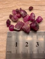33.46ct Afghan Ruby Rough Lot – Red Crystals with Natural Beauty & Form - Image 2