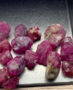 37.60 ct Afghan Ruby Rough Lot – Red Crystals with Natural Beauty & Form - Image 15