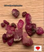 26.78ct Afghan Ruby Rough Lot – Red Crystals with Natural Beauty & Form