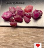 29.91ct Afghan Ruby Rough Lot – Red Crystals with Natural Beauty & Form