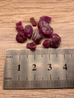 26.78ct Afghan Ruby Rough Lot – Red Crystals with Natural Beauty & Form - Image 2
