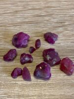 29.91ct Afghan Ruby Rough Lot – Red Crystals with Natural Beauty & Form - Image 5