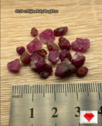 31.14 ct Afghan Ruby Rough Lot – Red Crystals with Natural Beauty & Form