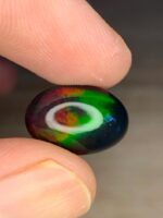 6.11 CT Black Ethiopian Opal Oval Cabochon Gemstone - Image 12