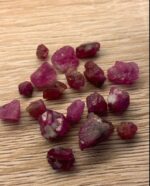 31.14 ct Afghan Ruby Rough Lot – Red Crystals with Natural Beauty & Form - Image 3