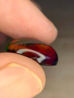 6.11 CT Black Ethiopian Opal Oval Cabochon Gemstone - Image 9