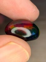 6.11 CT Black Ethiopian Opal Oval Cabochon Gemstone - Image 10