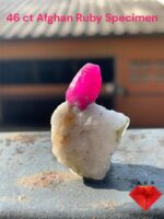 Collector Piece - 46 ct Afghan Ruby Specimen
