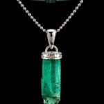 Luxury 31.15 Carat Natural Swat Emerald Crystal Pendant in Sterling Silver