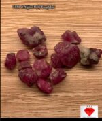 31.80ct Afghan Ruby Rough Lot – Red Crystals with Natural Beauty & Form