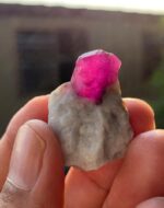 Amazing 42 ct Afghan Ruby Specimen – Natural Faceted-Grid Crystal Beauty - Image 14