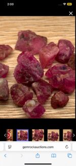 29.60ct Afghan Ruby Rough Lot – Red Crystals with Natural Beauty & Form - Image 8