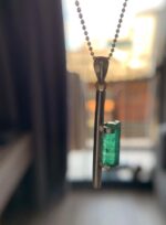 Luxury 22.28 Carat Natural Swat Emerald Crystal Pendant in Sterling Silver - Image 8