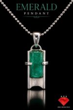 33.84 ct Luxury Emerald Pendant Preserved In Silver