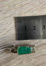 Luxury 23.27 Carat Natural Swat Emerald Crystal Pendant in Sterling Silver - Image 7