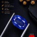 3.3 Ct Natural Blue Sapphire from Sri Lanka | Heated Ceylon Sapphire
