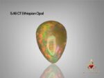 Hot Fire 5.46 CT white Opal from Ethiopia
