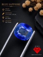 2.14 Ct Natural Blue Sapphire from Sri Lanka | Heated Ceylon Sapphire