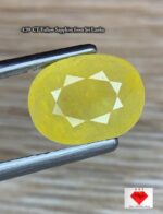 4.39 Carat Yellow Sapphire – Classic Oval Beauty with Timeless Appeal