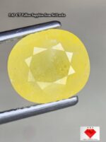 5.42 Carat Yellow Sapphire – Elegant Oval Faceted Gemstone