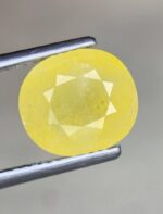 5.42 Carat Yellow Sapphire – Elegant Oval Faceted Gemstone - Image 8