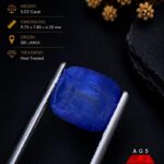 5.02 Ct Natural Blue Sapphire from Sri Lanka | Heated Ceylon Sapphire