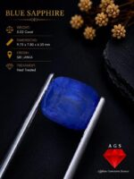 5.02 Ct Natural Blue Sapphire from Sri Lanka | Heated Ceylon Sapphire