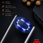 1.90 Ct Natural Blue Sapphire from Sri Lanka | Heated Ceylon