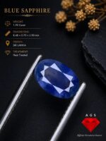 1.90 Ct Natural Blue Sapphire from Sri Lanka | Heated Ceylon