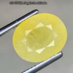 6.13 Carat Yellow Sapphire – A Bold and Radiant Oval Gemstone