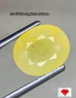 6.13 Carat Yellow Sapphire – A Bold and Radiant Oval Gemstone