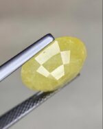 6.13 Carat Yellow Sapphire – A Bold and Radiant Oval Gemstone - Image 4